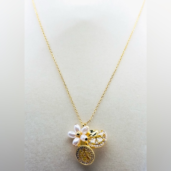 Kate Spade 🍋 Fresh Squeeze 🍋 Cluster Pendant Necklace NWT